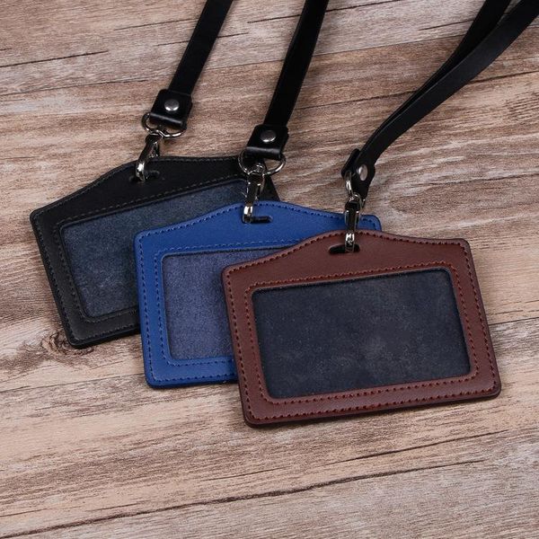 card holders leather multi-functional creative work student badge lanyard certificate holder label, Brown;gray
card holders leather multi-functional creative work student badge lanyard certificate holder label, Brown;gray