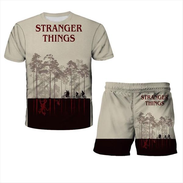 summer t shirt children clothes strange things boys anime suit baby fashion casual short sleeve shorts, White
summer t shirt children clothes strange things boys anime suit baby fashion casual short sleeve shorts, White