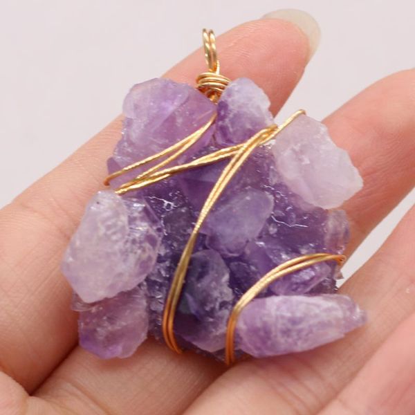 charms small pendant natural semi-precious stone amethyst winding gold wire charm for jewelry making diy necklace earrings accessories, Bronze;silver
charms small pendant natural semi-precious stone amethyst winding gold wire charm for jewelry making diy necklace earrings accessories, Bronze;silver