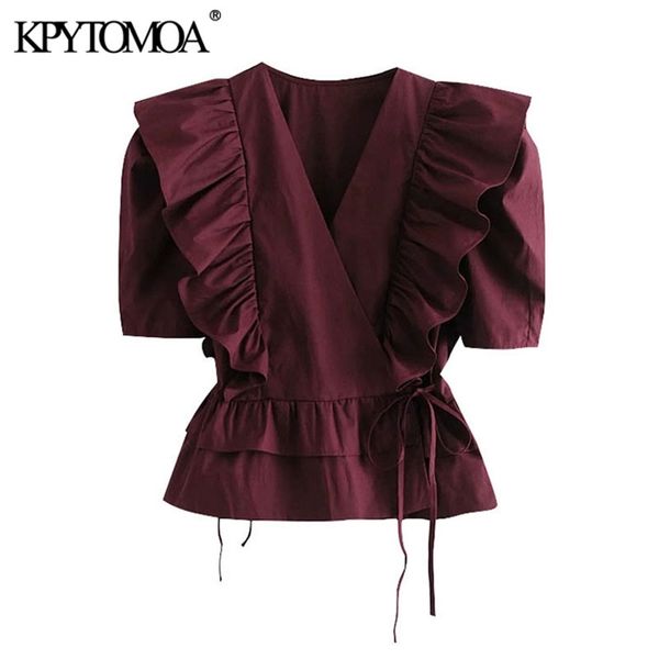 women fashion with tied ruffled blouses vintage v neck puff sleeve female shirts blusas chic 210421, White
women fashion with tied ruffled blouses vintage v neck puff sleeve female shirts blusas chic 210421, White