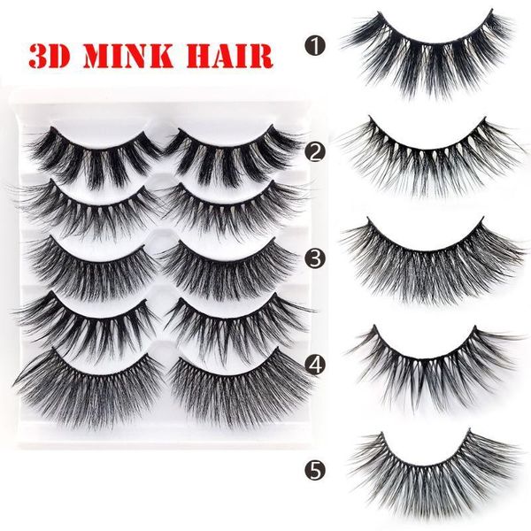 5pairs 3d mink hair false eyelashes handmade wispy full volume natrual feathery flared lashes extension eye makeup stylish tool1
5pairs 3d mink hair false eyelashes handmade wispy full volume natrual feathery flared lashes extension eye makeup stylish tool1