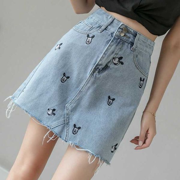 fashion skirts 2021 spring and summer korean a-line denim high waist women's embroidery slim, Black
fashion skirts 2021 spring and summer korean a-line denim high waist women's embroidery slim, Black