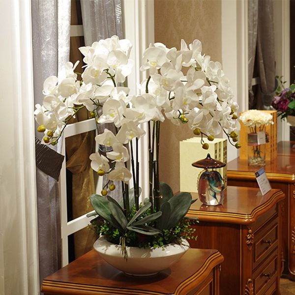 big artificial butterfly orchid flower arrangement bonsai flower pu real touch hand feeling luxious fake flower bouquet no vase
big artificial butterfly orchid flower arrangement bonsai flower pu real touch hand feeling luxious fake flower bouquet no vase