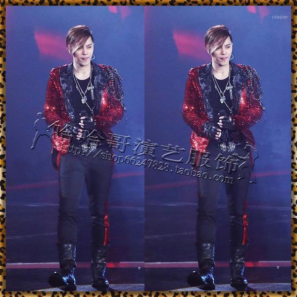 sequined magician dovetail costume bar nightclub dj stage motorcycle singer host men's tuxedo jacket long balazer coat suits & blazers, White;black
sequined magician dovetail costume bar nightclub dj stage motorcycle singer host men's tuxedo jacket long balazer coat suits & blazers, White;black