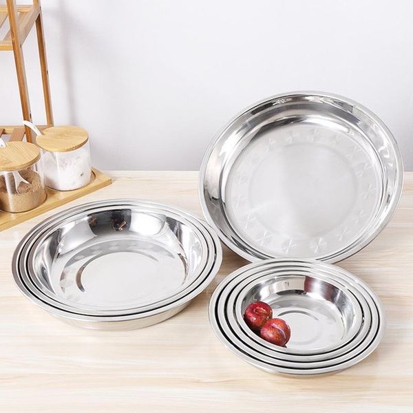 dinnerware sets round stainless steel dinner plate flatware for salad cheese bread storage picnic tableware container dish tray
dinnerware sets round stainless steel dinner plate flatware for salad cheese bread storage picnic tableware container dish tray