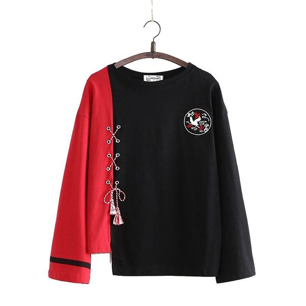 women's hoodies & sweatshirts red black japanese style o-neck hoodie long sleeve sweatshirt
women's hoodies & sweatshirts red black japanese style o-neck hoodie long sleeve sweatshirt