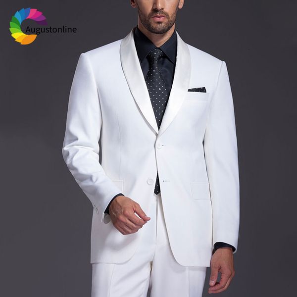 men's suits & blazers white shawl lapel men suit wedding for man prom blazer slim fit formal tailored tuxedo 2 pieces terno m, White;black
men's suits & blazers white shawl lapel men suit wedding for man prom blazer slim fit formal tailored tuxedo 2 pieces terno m, White;black