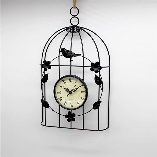1pc iron art birdcage wall clock retro roman digital hanging creative decor mute home clocks
1pc iron art birdcage wall clock retro roman digital hanging creative decor mute home clocks