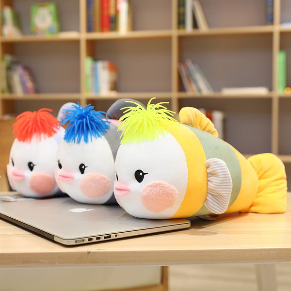 3070cm kawaii color fish stuffed toy red yellow blue big mouth tropical animal comforting plushie for kids children
3070cm kawaii color fish stuffed toy red yellow blue big mouth tropical animal comforting plushie for kids children
