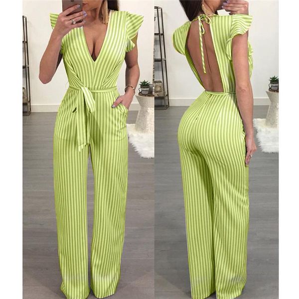 women's jumpsuits & rompers fashion jumpsuit striped ruffle sleeve bodysuit combinaison femme romper overalls for women casual high wai, Black;white
women's jumpsuits & rompers fashion jumpsuit striped ruffle sleeve bodysuit combinaison femme romper overalls for women casual high wai, Black;white