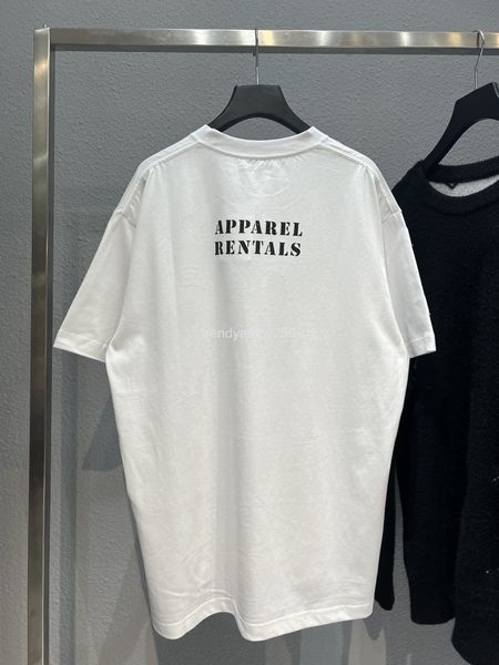 women's t-shirt spring and summer high version b home back app letter print pullover round neck loose casual men's women's sa, White
women's t-shirt spring and summer high version b home back app letter print pullover round neck loose casual men's women's sa, White