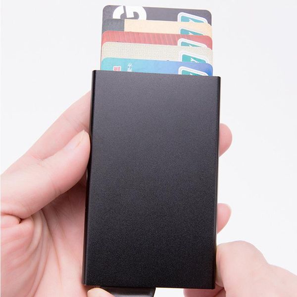 card holders bisi goro fashion slim thin automatic -up aluminium case solid anti rfid protection bank cow leather purse, Brown;gray
card holders bisi goro fashion slim thin automatic -up aluminium case solid anti rfid protection bank cow leather purse, Brown;gray