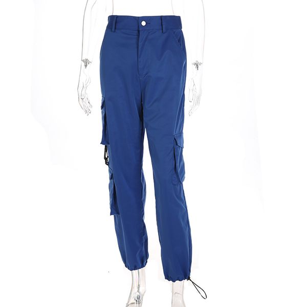 sweetown black cotton plus size cargo blue loose pockets trousers women streetwear elastic high waist baggy pants 200930, Black;white
sweetown black cotton plus size cargo blue loose pockets trousers women streetwear elastic high waist baggy pants 200930, Black;white