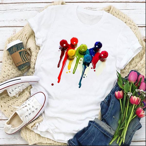 women graphic t shirts 3d splash beauty short sleeve finger nail summer shirt lady womens clothing tee female, White
women graphic t shirts 3d splash beauty short sleeve finger nail summer shirt lady womens clothing tee female, White