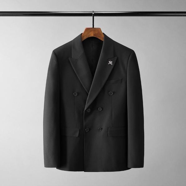 minglu black blazer men luxury double breasted flower metal brooch male fashion slim fit party man plus size 5xl men's suits & blazers, White;black
minglu black blazer men luxury double breasted flower metal brooch male fashion slim fit party man plus size 5xl men's suits & blazers, White;black