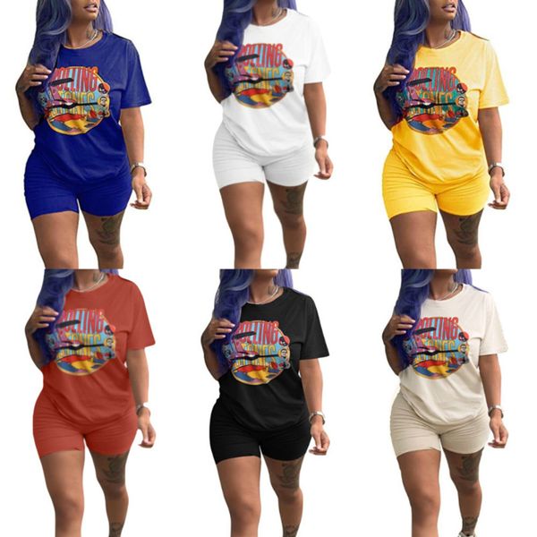 women designers tracksuits 2021 spring fashion sports street trendsetter chest print pullover t-shirt shorts casual suit, Gray
women designers tracksuits 2021 spring fashion sports street trendsetter chest print pullover t-shirt shorts casual suit, Gray