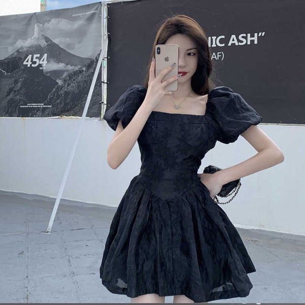 summer women's 2021 french age reducing temperament black skirt
summer women's 2021 french age reducing temperament black skirt