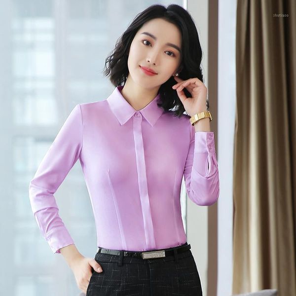 women's blouses & shirts elegant purple formal and 2021 fall autumn long sleeve blouse for women clothes business work wear, White
women's blouses & shirts elegant purple formal and 2021 fall autumn long sleeve blouse for women clothes business work wear, White