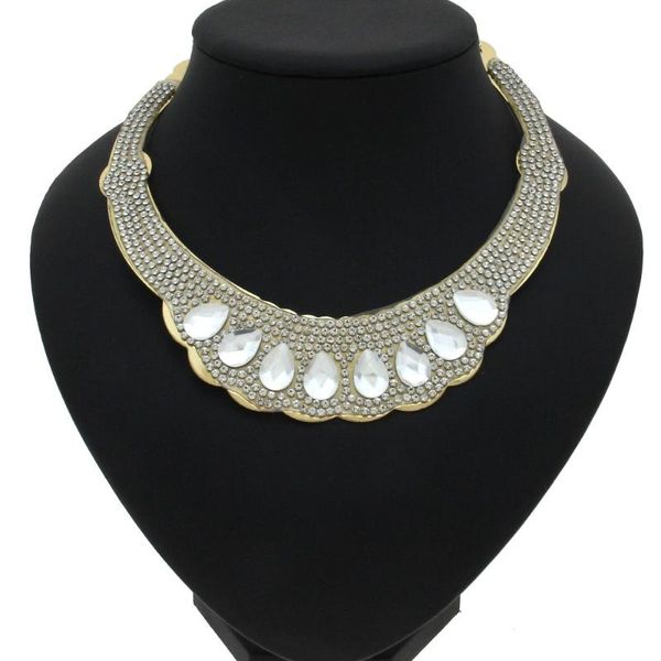 chokers big fashion gold color chunky chain inlay rhinestone crystal women necklace exaggerated stage charm jewelry, Golden;silver
chokers big fashion gold color chunky chain inlay rhinestone crystal women necklace exaggerated stage charm jewelry, Golden;silver