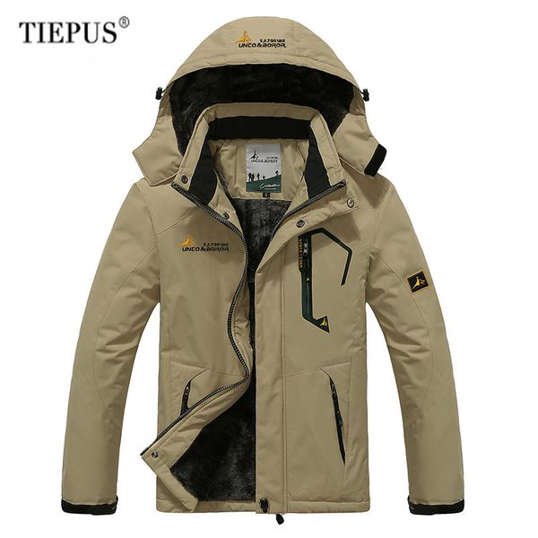 men's down & parkas tiepus winter jacket men 5xl ,6xl thick warm coat waterproof mountain pockets hooded fleece windbreaker c361, Black
men's down & parkas tiepus winter jacket men 5xl ,6xl thick warm coat waterproof mountain pockets hooded fleece windbreaker c361, Black