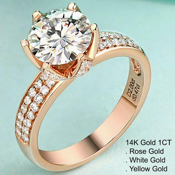 cluster rings 14k gold 1 moissanite diamond ring women elegant round rose flower 2 row wedding party engagement anniversary d color, Golden;silver
cluster rings 14k gold 1 moissanite diamond ring women elegant round rose flower 2 row wedding party engagement anniversary d color, Golden;silver