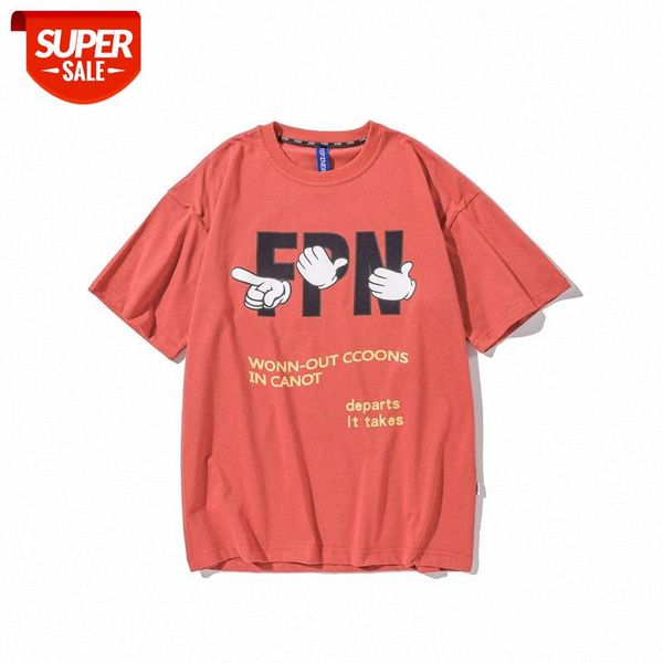 summer t-shirt gesture printing threaded neckline loose casual wear men's short sleeves #6097, White;black
summer t-shirt gesture printing threaded neckline loose casual wear men's short sleeves #6097, White;black
