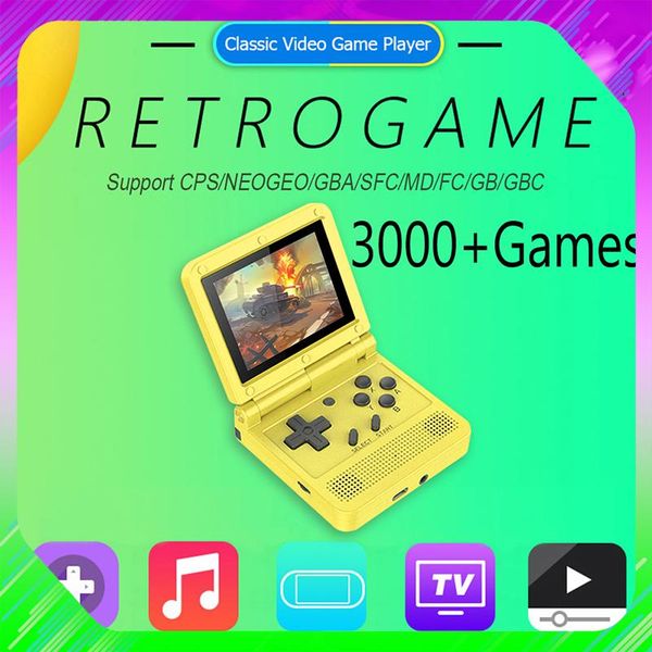 3.0 inch ips screen flip handheld console dual open system game kids gift retro mini video player boy portable players
3.0 inch ips screen flip handheld console dual open system game kids gift retro mini video player boy portable players