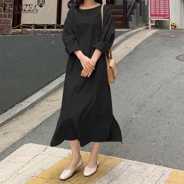 casual dresses full sleeve dress ankle length o-neck thin vestidos bohemian fashion elegant loose holiday autumn women, Black;gray
casual dresses full sleeve dress ankle length o-neck thin vestidos bohemian fashion elegant loose holiday autumn women, Black;gray