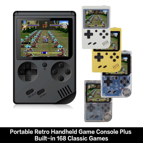 brand portable retro handheld game console gamepad plus built-in 168 for kids & adults players
brand portable retro handheld game console gamepad plus built-in 168 for kids & adults players