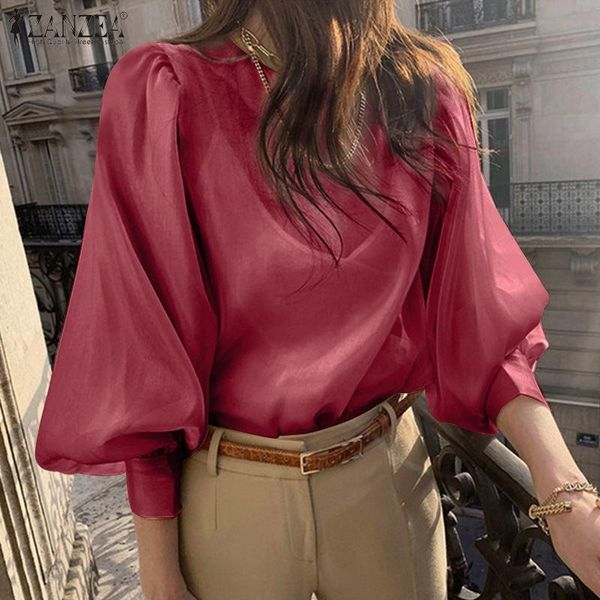 women's blouses & shirts 2022 oversized elegant satin blouse spring autumn office lady puff sleeve casual solid loose blusa femi, White
women's blouses & shirts 2022 oversized elegant satin blouse spring autumn office lady puff sleeve casual solid loose blusa femi, White