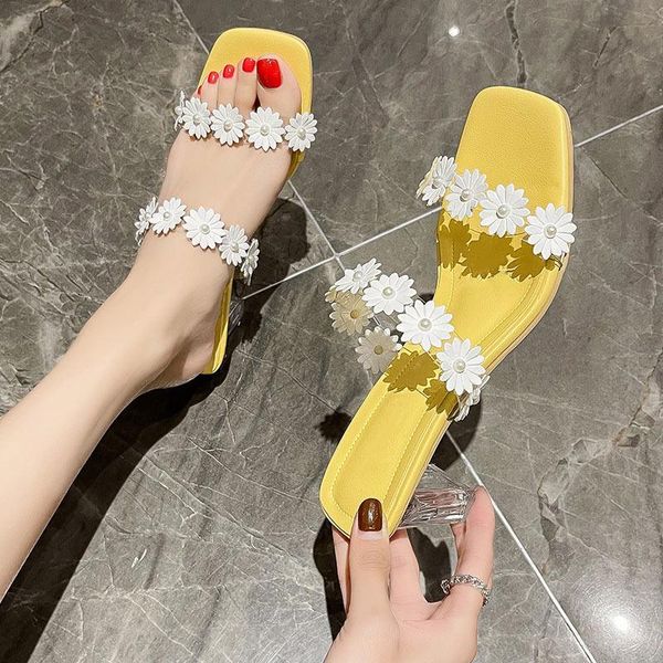 slippers 2021summer women transparent heels female candy color flower pvc straps pumps shoes ladies wedding jelly party sandals, Black 
slippers 2021summer women transparent heels female candy color flower pvc straps pumps shoes ladies wedding jelly party sandals, Black