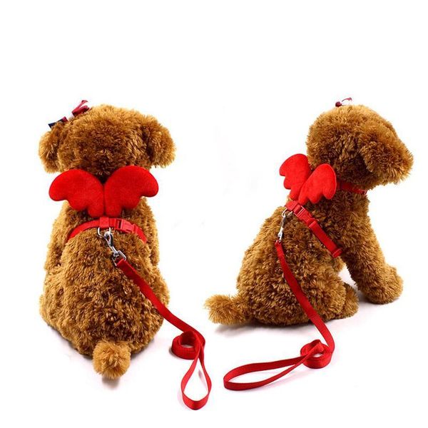 dog collars & leashes cute fashion angel wings leash pet set puppy harnesses traction rope adjustable accessories
dog collars & leashes cute fashion angel wings leash pet set puppy harnesses traction rope adjustable accessories