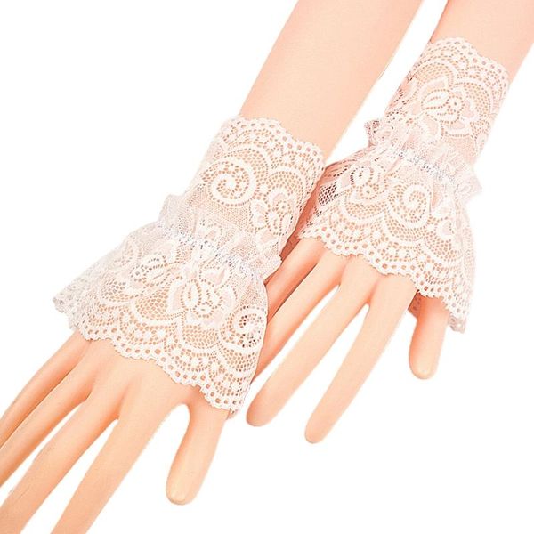 five fingers gloves women hollow out crochet floral lace wrist cuffs ruffles detachable fake sleeves stretch bracelet fingerless, Blue;gray
five fingers gloves women hollow out crochet floral lace wrist cuffs ruffles detachable fake sleeves stretch bracelet fingerless, Blue;gray