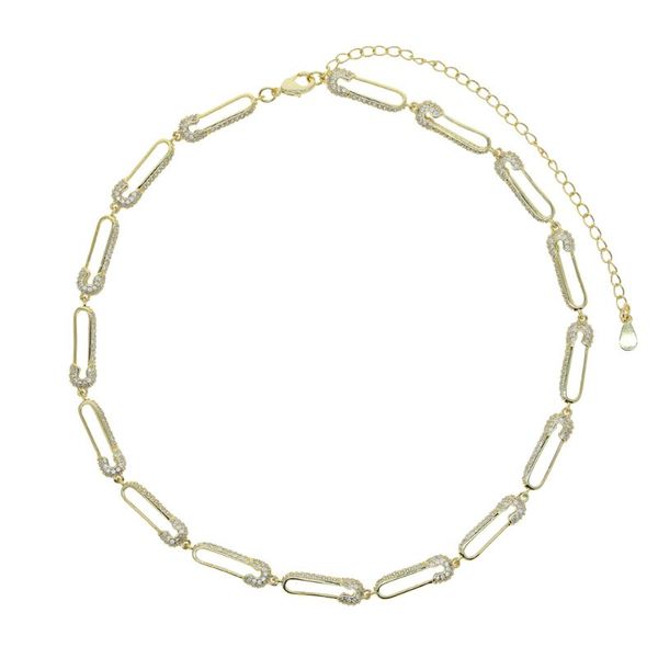chokers 5a cz paved statement necklace with safety pin charm pendant choker jewelry plated gold silver color, Golden;silver
chokers 5a cz paved statement necklace with safety pin charm pendant choker jewelry plated gold silver color, Golden;silver