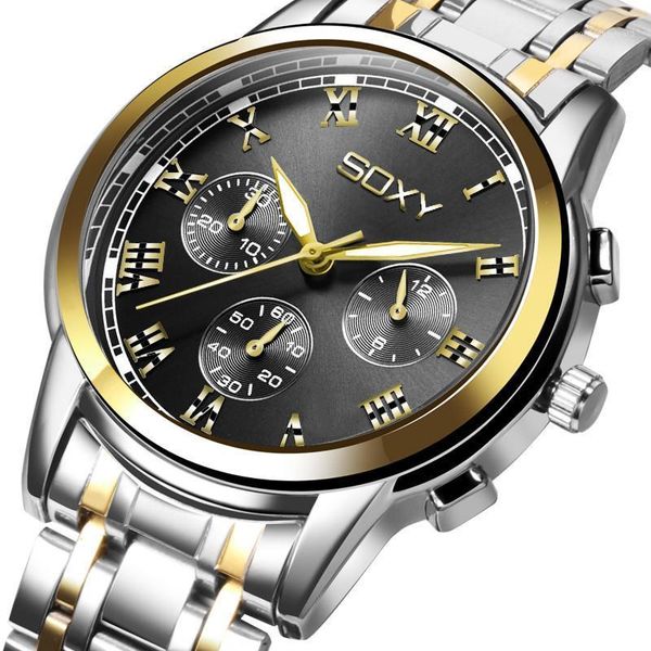wristwatches men watches 2021 brand soxy wristwatch mens luxury sports watch fashion with calendar design for male clock, Slivery;brown
wristwatches men watches 2021 brand soxy wristwatch mens luxury sports watch fashion with calendar design for male clock, Slivery;brown