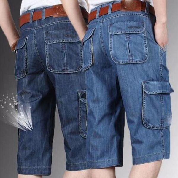 men's jeans brand mens denim shorts cargo big pocket loose baggy wide leg bermuda beach boardshort, Blue
men's jeans brand mens denim shorts cargo big pocket loose baggy wide leg bermuda beach boardshort, Blue