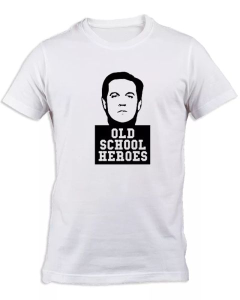 t-shirt renato structure cult old school heroes white italian cotton comics, White;black 
t-shirt renato structure cult old school heroes white italian cotton comics, White;black