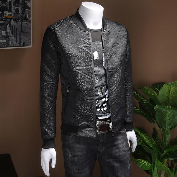 men's jackets the male korean version of trend handsome dark floral retro printed collar shirt youth tide brand, Black;brown
men's jackets the male korean version of trend handsome dark floral retro printed collar shirt youth tide brand, Black;brown