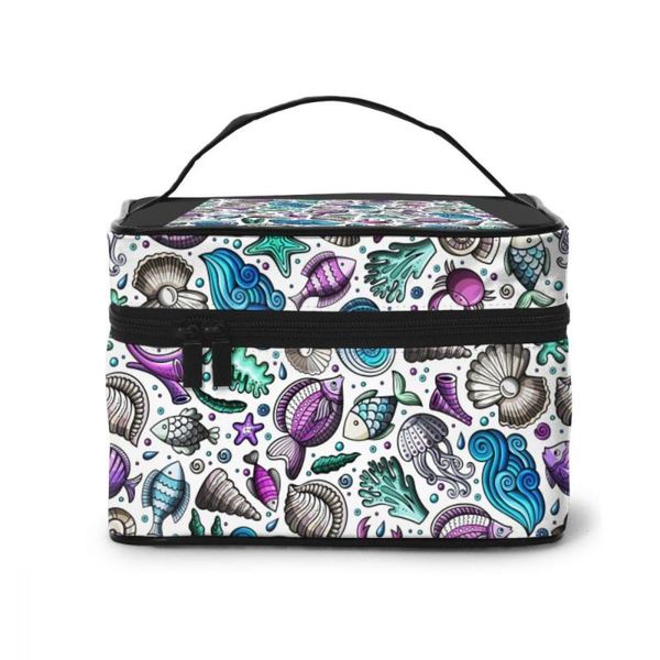 high capacity makeup bag travel cosmetic cartoon sea life pattern beauty bags & cases
high capacity makeup bag travel cosmetic cartoon sea life pattern beauty bags & cases