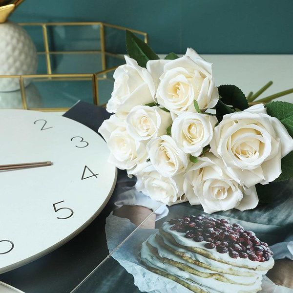 artificial rose flower silk european style bouquet fake flowers small roses bract simulation wedding home party diy decoration decorative &
artificial rose flower silk european style bouquet fake flowers small roses bract simulation wedding home party diy decoration decorative &