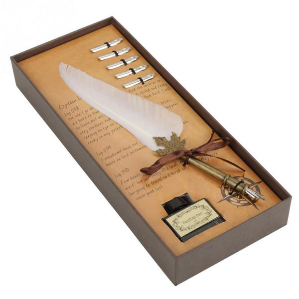 feather dip pen metal nibs calligraphy writing fountain with gift box for xmas student graduation office pens
feather dip pen metal nibs calligraphy writing fountain with gift box for xmas student graduation office pens