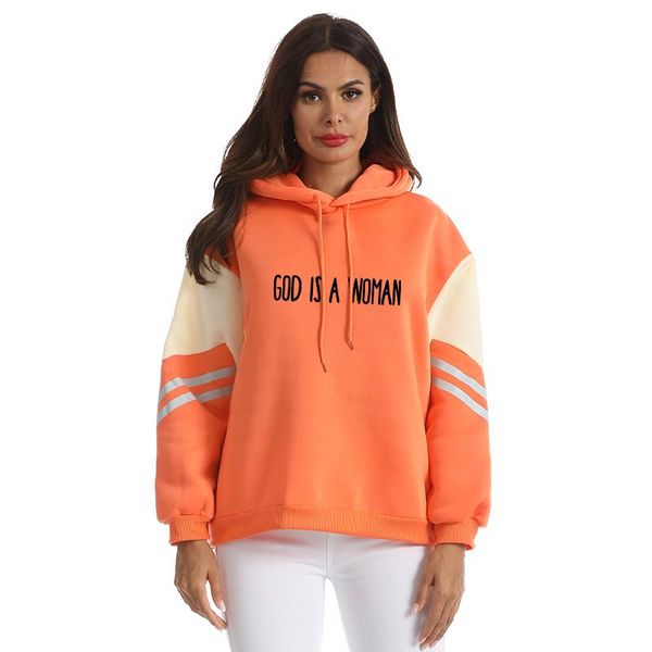 women's hoodies & sweatshirts god is woman letter printed sweatshirt women autumn winter fleece casual harajuku spell color splicing su, Black
women's hoodies & sweatshirts god is woman letter printed sweatshirt women autumn winter fleece casual harajuku spell color splicing su, Black