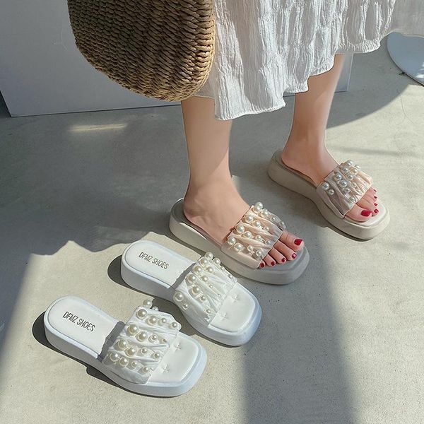 slippers summer for women platform sandals women's shoes 2021 designer slides female woman flats beach solid, Black
slippers summer for women platform sandals women's shoes 2021 designer slides female woman flats beach solid, Black