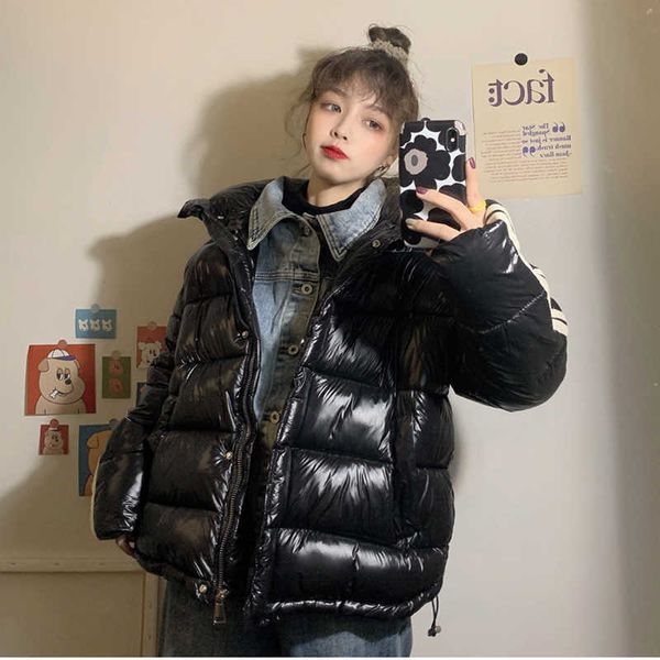 thicken cotton-padded jacket warm winter down waterproof coat women zipper parka glossy cotton 210531, Black
thicken cotton-padded jacket warm winter down waterproof coat women zipper parka glossy cotton 210531, Black