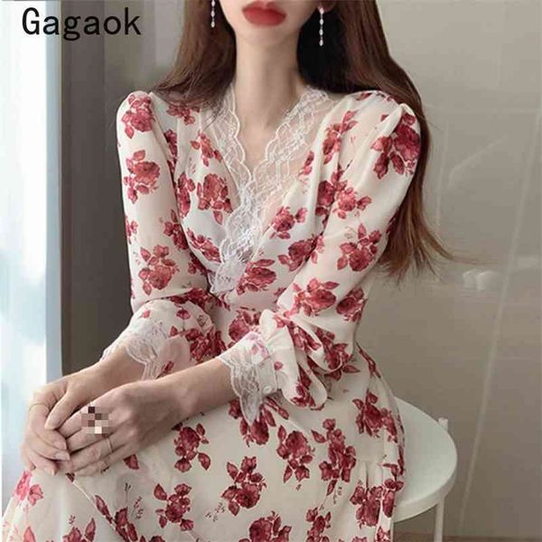 women vintage dress summer arrival v-neck lace floral print empire a-line mid-calf slim sweet chic wild dresses 210531, Black;gray
women vintage dress summer arrival v-neck lace floral print empire a-line mid-calf slim sweet chic wild dresses 210531, Black;gray