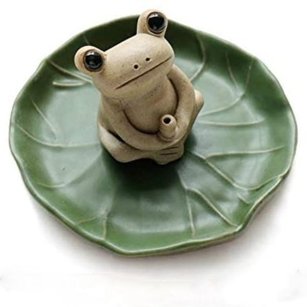 fragrance lamps 100% handmade ceramic stick incense burner holder,small frog lotus leaf tray ,mini cute home decor
fragrance lamps 100% handmade ceramic stick incense burner holder,small frog lotus leaf tray ,mini cute home decor