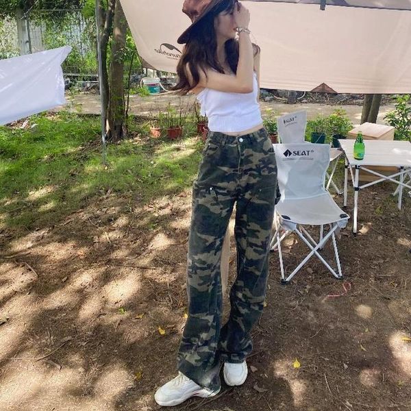 women's jeans houzhou vintage cargo streetwear women camouflage harajuku denim pants high waist trouser y2k casual straight korean, Blue
women's jeans houzhou vintage cargo streetwear women camouflage harajuku denim pants high waist trouser y2k casual straight korean, Blue