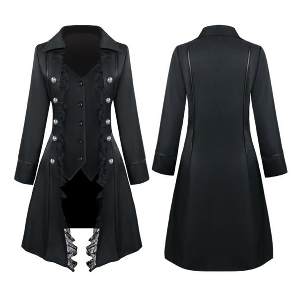 women's trench coats women's retro medieval cosplay jacket solid color long sleeve three-breasted irregular jackets #24, Tan;black
women's trench coats women's retro medieval cosplay jacket solid color long sleeve three-breasted irregular jackets #24, Tan;black