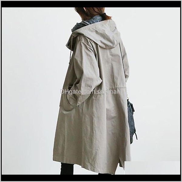 jackets outerwear & womens clothing apparel drop delivery 2021 spring solid a-line long trench coats casual coat large size basic loose wind, Black;brown
jackets outerwear & womens clothing apparel drop delivery 2021 spring solid a-line long trench coats casual coat large size basic loose wind, Black;brown