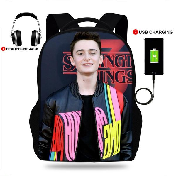 fashion girls&boys canvas lapbackpack usb charge men student backpacks noah schnapp print school bag teenagers schoolbags bags
fashion girls&boys canvas lapbackpack usb charge men student backpacks noah schnapp print school bag teenagers schoolbags bags